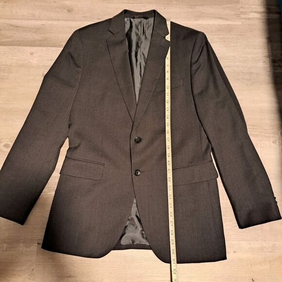 Banana Republic Blazer Mens 38R Gray Tailored Fit Wool Sport Coat Suit Jacket - Picture 7 of 14